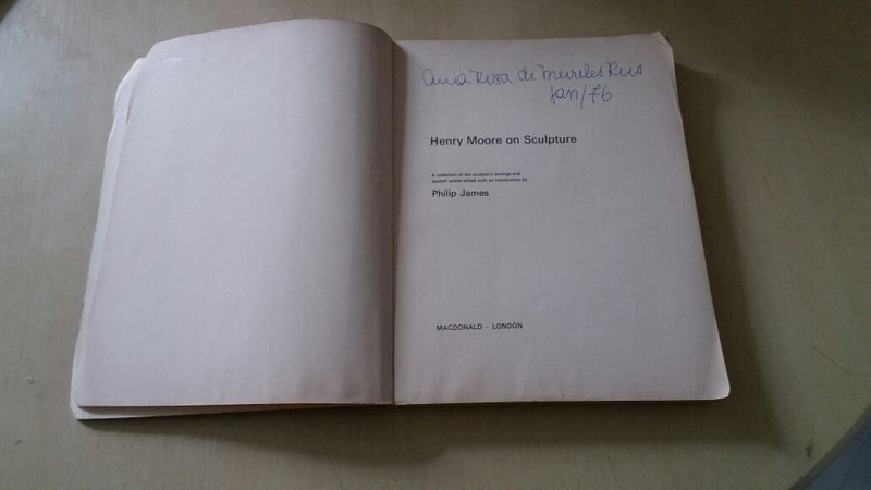 Henry Moore On Sculpture,Used