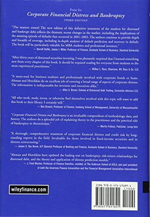 Corporate Financial Distress and Bankruptcy: Predict and Avoid Bankruptcy, Analyze and Invest in Distressed Debt , 3rd Edition,Used