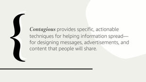 Contagious: Why Things Catch On