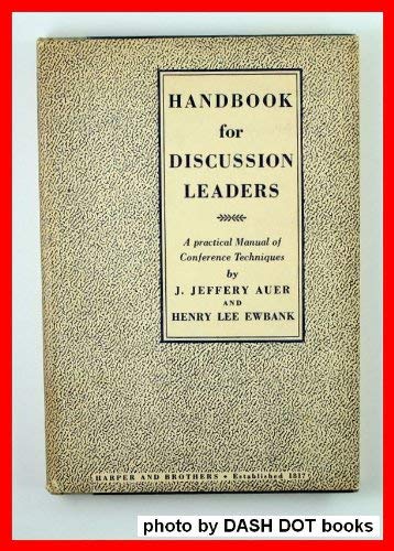 Handbook for Discussion Leaders,Used