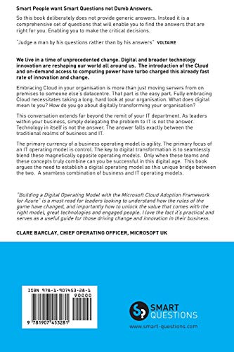 Thinking of... Building a Digital Operating Model with the Microsoft Cloud Adoption Framework for Azure? Ask the Smart Questions,Used