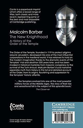 The New Knighthood: A History of the Order of the Temple (Canto Classics),Used