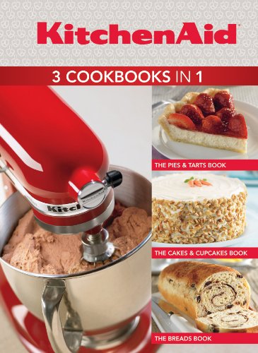 KitchenAid 3 Cookbooks in 1: Pies & Tarts; Cakes & Cupcakes; Breads,Used