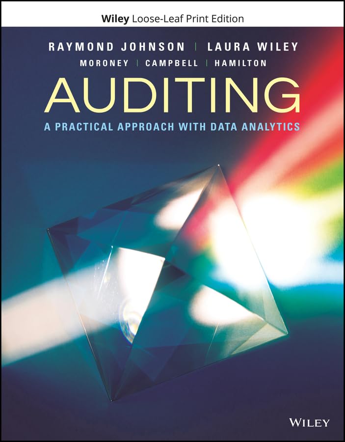 Auditing: A Practical Approach with Data Analytics,Used