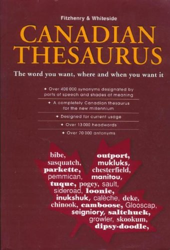 Fitzhenry & Whiteside Canadian Thesaurus,Used