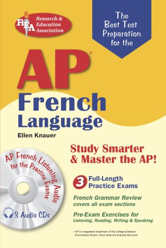 AP French Language with Audio CDs (Advanced Placement (AP) Test Preparation),Used