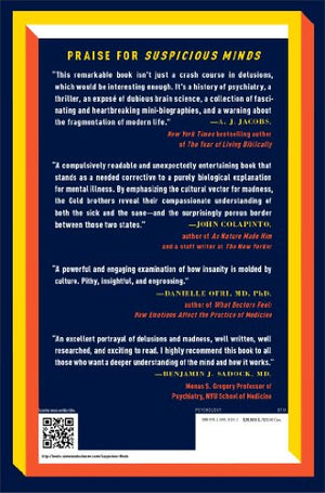 Suspicious Minds: How Culture Shapes Madness (The Truman Shoe Delusion and Other Strange Beliefs),Used