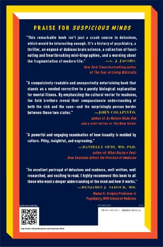 Suspicious Minds: How Culture Shapes Madness (The Truman Shoe Delusion and Other Strange Beliefs),Used