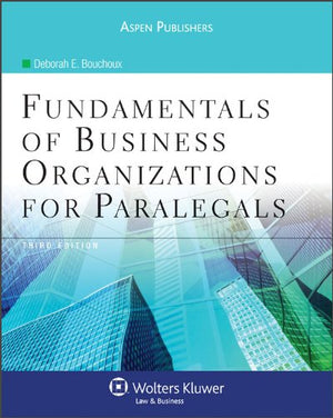 Fundamentals Of Business Organizations For Paralegals, Third Edition,Used
