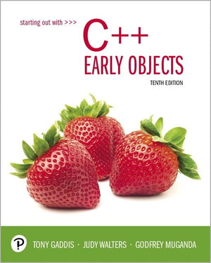 Starting Out with C++: Early Objects,Used