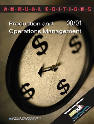 Production and Operations Management 00/01 (Annual Editions),Used