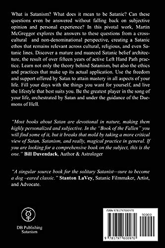 Book of the Fallen: Satanic Theory, Ethics, and Practice,Used
