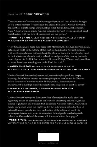 Shadow Network: Media, Money, And The Secret Hub Of The Radical Right,Used