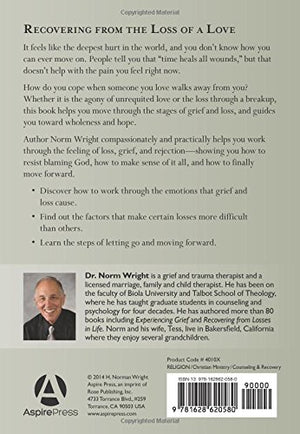 Recovering from the Loss of a Love (H. Norman Wright),Used