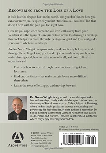 Recovering from the Loss of a Love (H. Norman Wright),Used