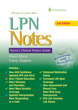 LPN Notes: Nurse s Clinical Pocket Guide