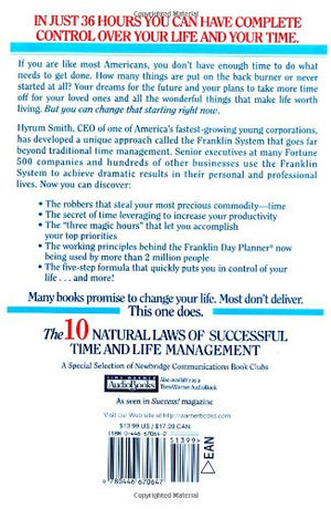 10 Natural Laws of Successful Time and Life Management,Used