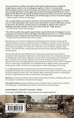 Human Security and Japans Triple Disaster: Responding to the 2011 earthquake, tsunami and Fukushima nuclear crisis (Routledge Hu,Used