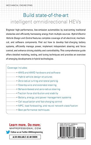 Hybrid Electric Vehicle Design and Control: Intelligent Omnidirectional Hybrids,Used