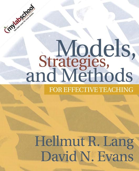 Models, Strategies, and Methods for Effective Teaching,Used