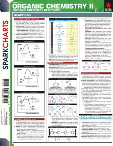 Organic Chemistry II (Organic Chemistry Reactions) (SparkCharts),Used