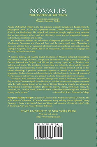 Novalis: Philosophical Writings,Used