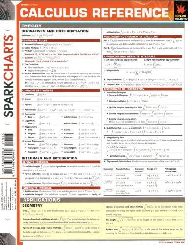 Calculus Reference (SparkCharts),Used