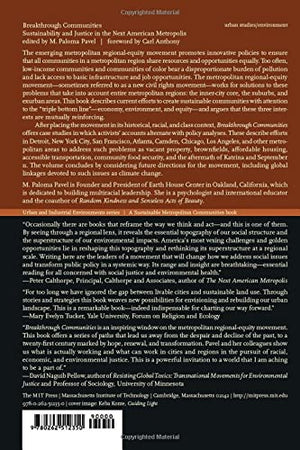 Breakthrough Communities: Sustainability and Justice in the Next American Metropolis (Urban and Industrial Environments),Used