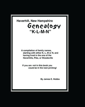 Haverhill, New Hampshire Genealogy Klmn,Used