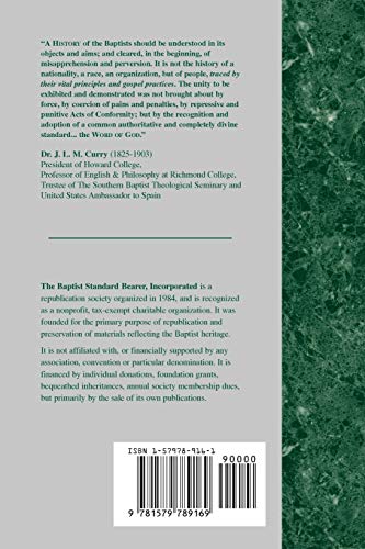 Memorials of Baptist Martyrs (Baptist History (Paperback)),Used