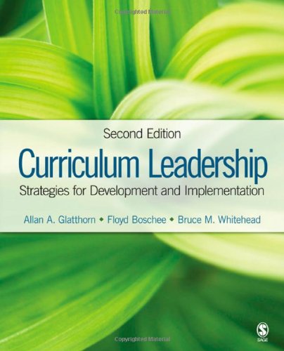 Curriculum Leadership: Strategies for Development and Implementation,Used