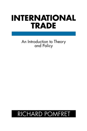 International Trade: An Introduction to Theory and Policy (Communication and Information Science),Used