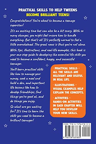 Life Skills for Tweens: How to Cook, Make Friends, Be Self Confident and Healthy. Everything a Pre Teen Should Know to Be a Bril,Used