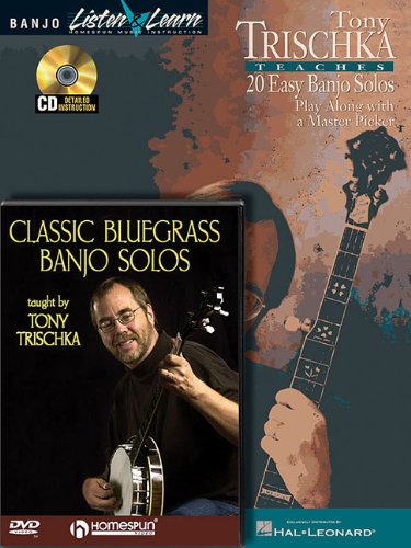 Tony Trischka  Banjo Bundle Pack: Tony Trischka Teaches 20 Easy Banjo Solos (Book/CD Pack) with Classic Bluegrass Banjo Solos (,Used