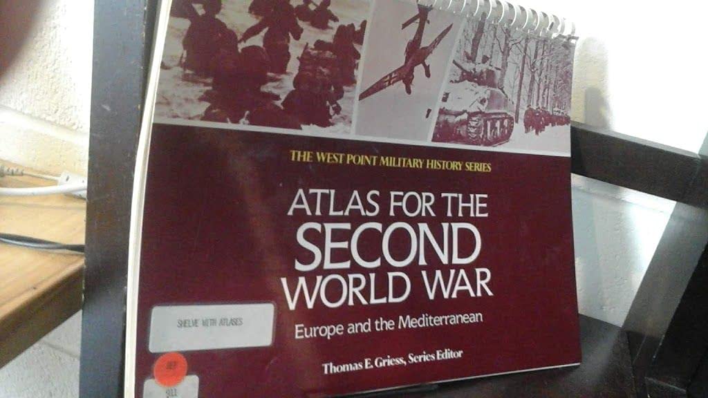 Atlas For The Second World War: Europe And The Mediterranean (The West Point Military History),New