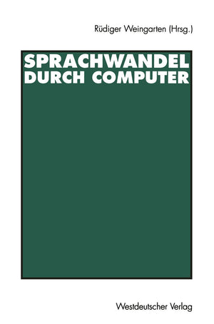 Sprachwandel Durch Computer (German Edition),Used
