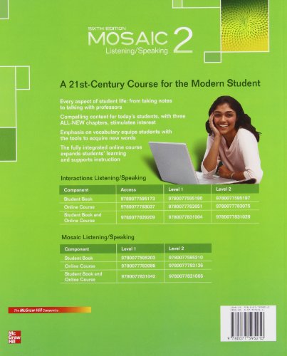 Mosaic Level 2 Listening/Speaking Student Book,Used