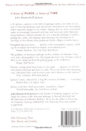 A Sense Of Place, A Sense Of Time,Used