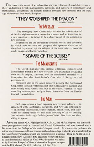 New Age Bible Versions: An Exhaustive Documentation of the Message, Men & Manuscripts Moving Mankind to the Antichrist's One Wor,New