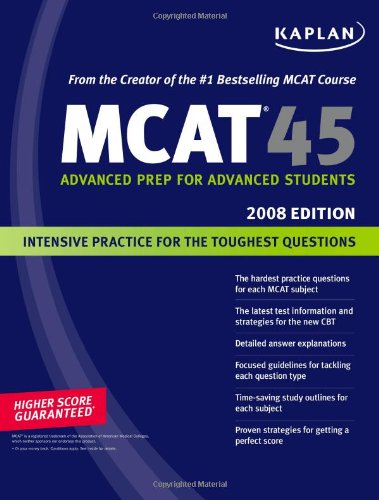 Kaplan MCAT 45, 2008 Edition,Used