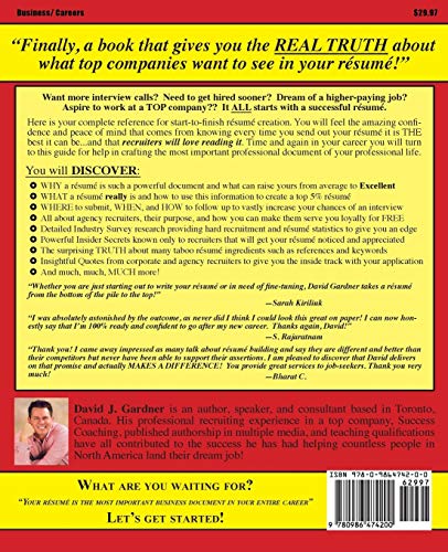 Resume Success: Insider Secrets to Building the Resume Top Companies Love!,Used