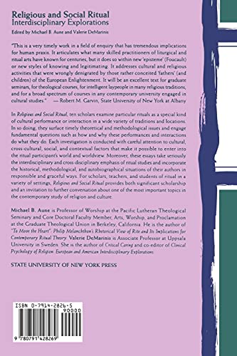 Religious and Social Ritual: Interdisciplinary Explorations,Used