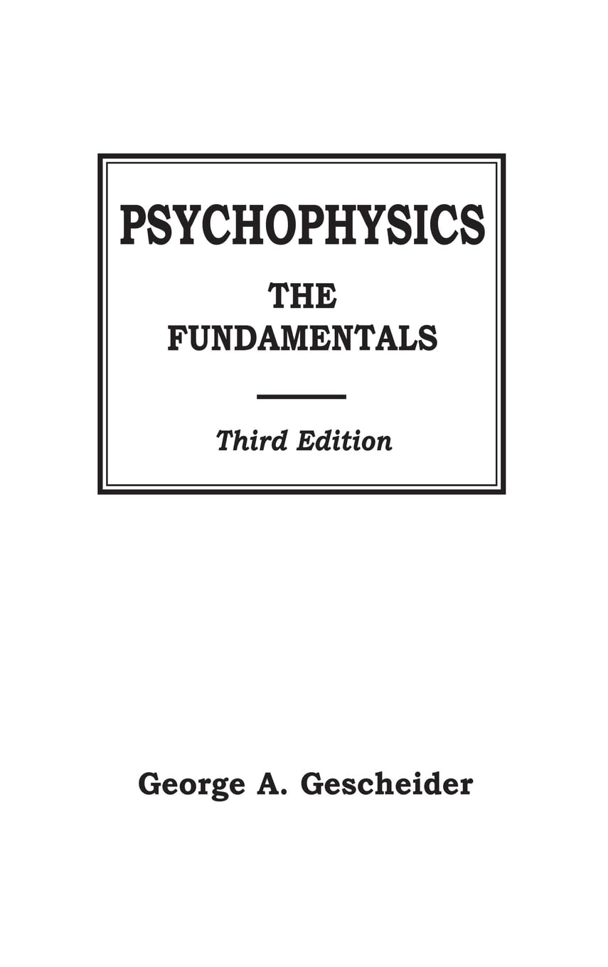 Psychophysics,Used