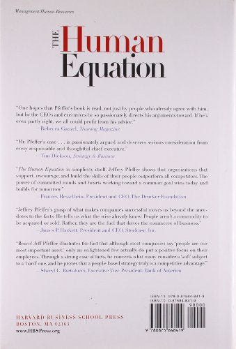 The Human Equation: Building Profits by Putting People First,New