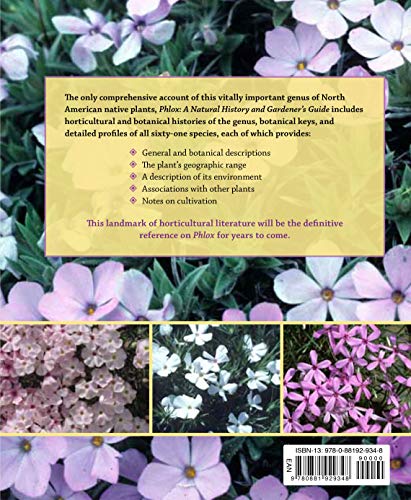 Phlox: A Natural History And Gardener'S Guide,Used