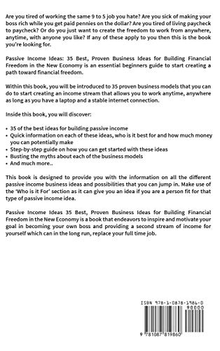 Passive Income: Ideas  35 Best, Proven Business Ideas for Building Financial Freedom in the New Economy  Includes Affiliate Ma,Used