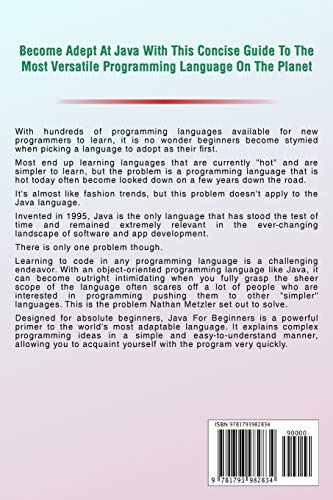 Java for Beginners: An Introduction to Learn Java Programming with Tutorials and HandsOn Examples (Programming for Beginners),Used