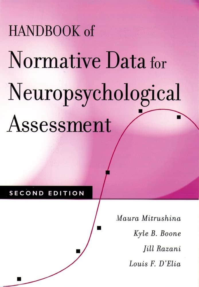 Handbook of Normative Data for Neuropsychological Assessment,New