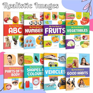 My First Picture Book Collection For Early Learning : Collection Of Early Learning Books, Preschool Kids Book, 8 Topics Learning Books For Kids