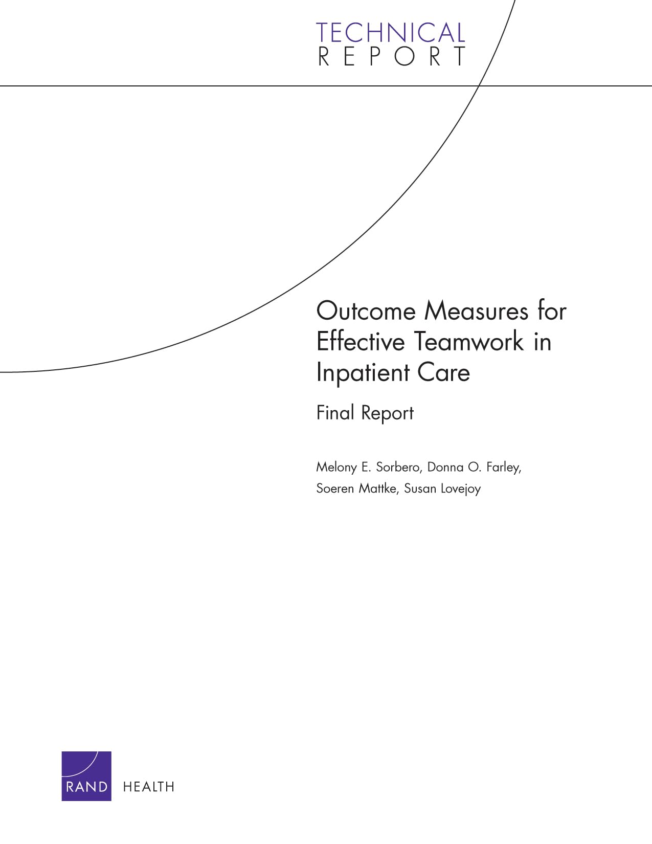 Outcome Measures For Effective Teamwork In Inpatient Care,Used